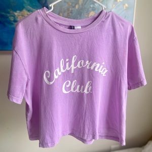 H&M Purple Crop Top